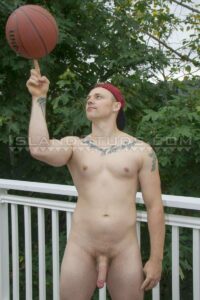 Big 8 inch dicked basketball player Greyson strips nude jerking out a huge cum load dripping down balls 0 gay porn pics 200x300 - Sexy young boy Joey Mills’s bare asshole raw fucked by hottie stud Clark Reid’s big dick